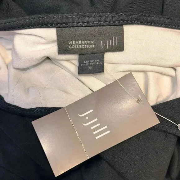 J. Jill Wearever Layered Shift Crewneck Long Sleeve Stretchy A-line Dress XL - Picture 4 of 5